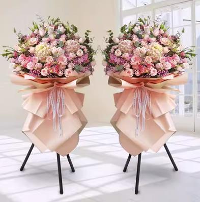 开业花篮绣球玫瑰时尚花篮